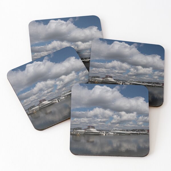 Item preview, Reflecting on Boats and Clouds - Port Perry Marina designed and sold by Georgia Mizuleva.