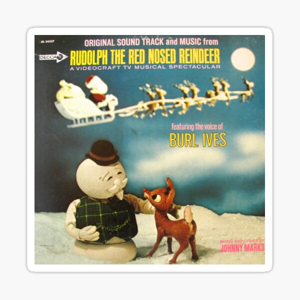 Rudolph Vintage Soundtrack LP Sticker