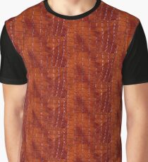 Rust colored snake leather cloth imitation Graphic T-Shirt