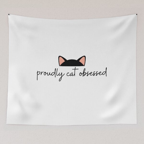 Item preview, Proudly Cat Obsessed designed and sold by PoesyInPrint.