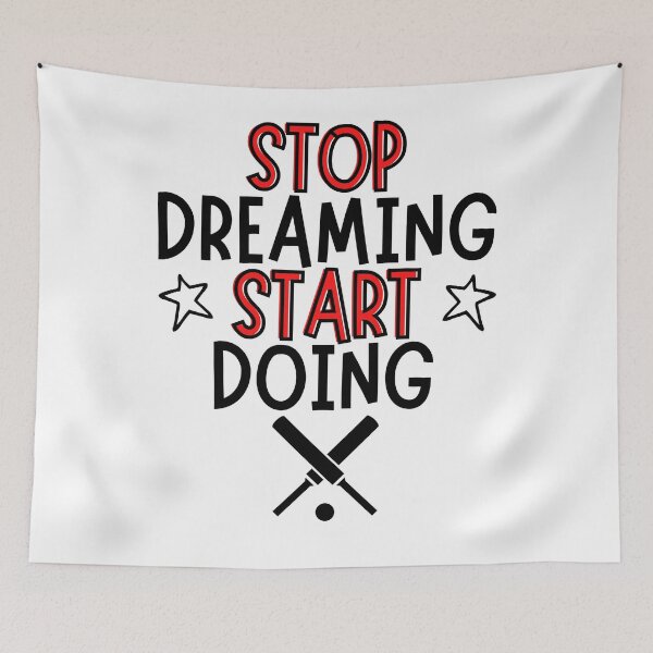 Item preview, Cricket: Stop dreaming and start doing designed and sold by TheGreenGoat.