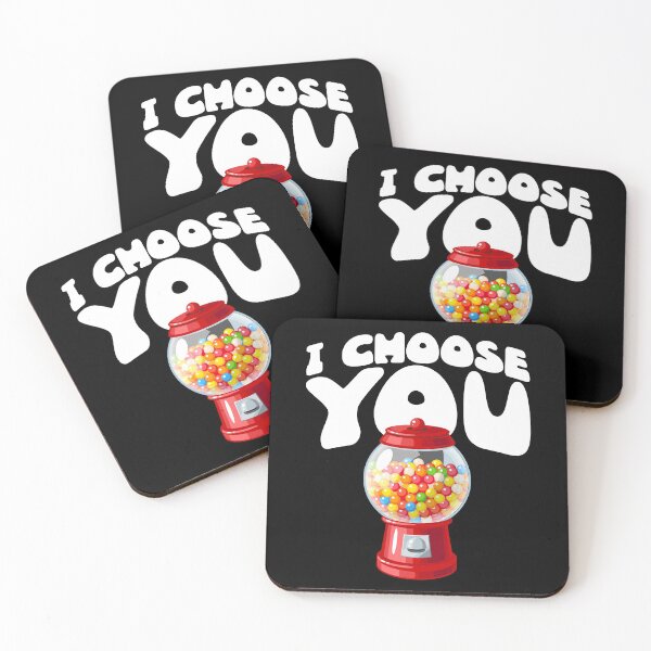 Aperçu de l'œuvre Bubblegum Je te choisis Chewing-gum sucré créée et vendue par MooonTees.