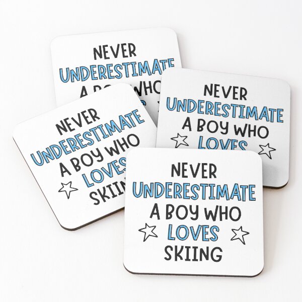 Item preview, Never underestimate a boy who loves skiing designed and sold by TheGreenGoat.