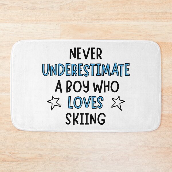 Item preview, Never underestimate a boy who loves skiing designed and sold by TheGreenGoat.