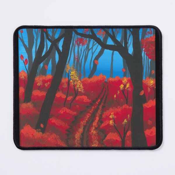 Item preview, Autumn Path Through Fiery Trees designed and sold by Rivermoonarts.
