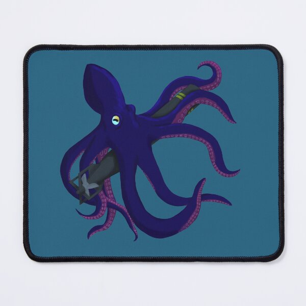 Item preview, Octopus with a Torpedo  designed and sold by DrawvaNova.