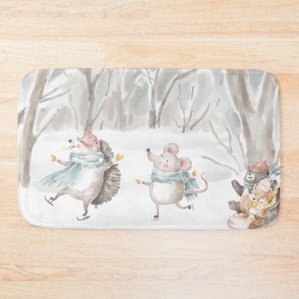 Item preview, Christmas holidays with Bear, Fox, Hedgehog and Mouse designed and sold by captainpeakart.