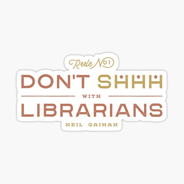 Artikel-Vorschau von Zitat von Neil Gaiman Bibliothekar, designt und verkauft von Geek Updated.