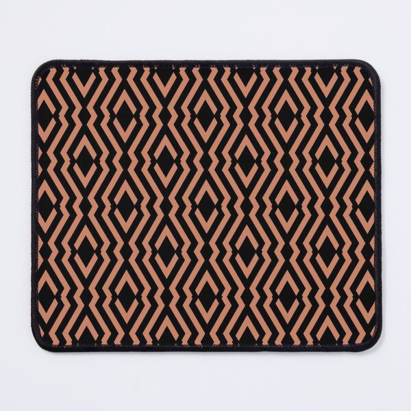Item preview, Black & Pink Vertical Diamond Zig Zag Ripple Pattern Pairs Dulux 2022 Popular Colour Treasured Coral designed and sold by ColorOfTheYears.