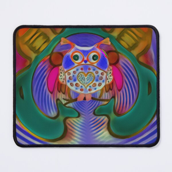 Item preview, Owl motley hearted owl to love - digital art design designed and sold by kikidu21.