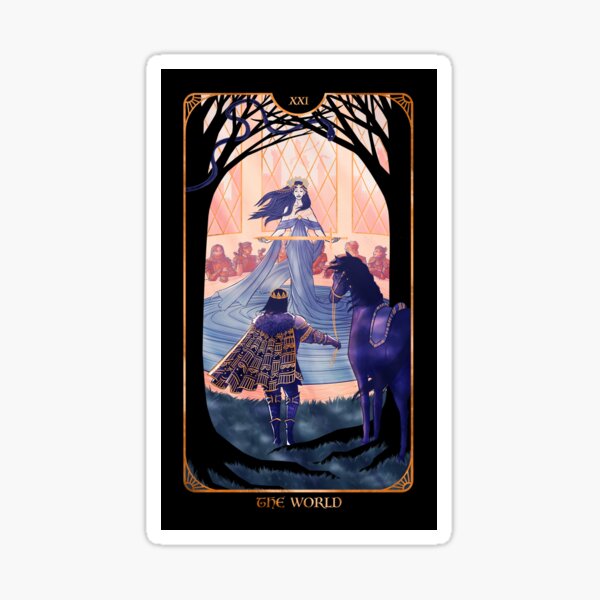 Artikel-Vorschau von XXI Die Welt-Tarot-Karte, designt und verkauft von charminglysam.