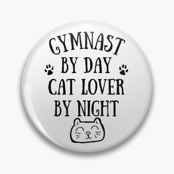 Item preview, Gymnast by day. Cat lover by night designed and sold by TheGreenGoat.