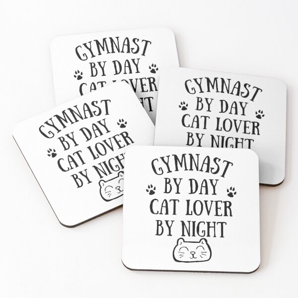 Item preview, Gymnast by day. Cat lover by night designed and sold by TheGreenGoat.