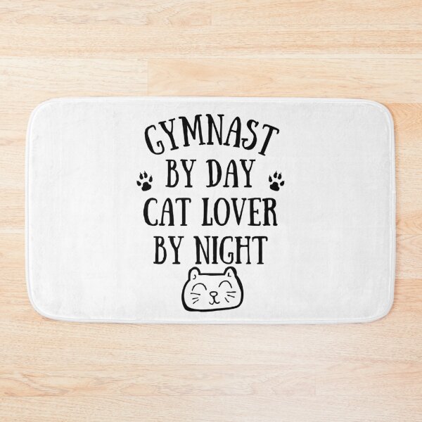 Item preview, Gymnast by day. Cat lover by night designed and sold by TheGreenGoat.