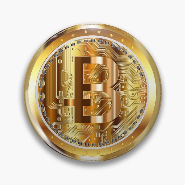 Item preview, Gold Shiny BitCoin designed and sold by 361office.