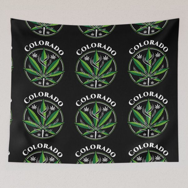 Item preview, USA Colorado Legal Cannabis Medical Weed Ganja Leaf Round Sticker designed and sold by NoMatterLab.
