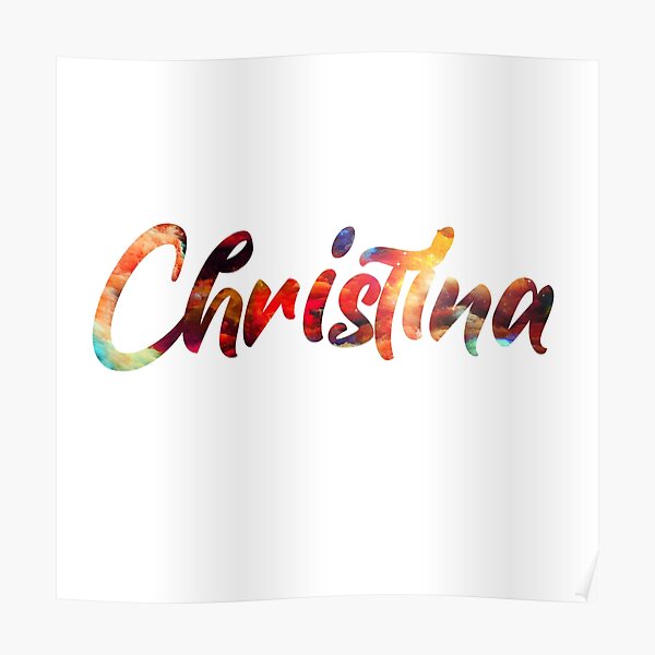 christina-aesthetic-name-art-poster-for-sale-by-ditanadiastore