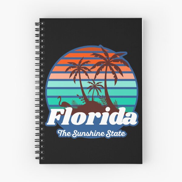 Item preview, Florida The Sunshine State. Florida Beach Palm Tree Flamingo Silhouette designed and sold by PrintNJoy.