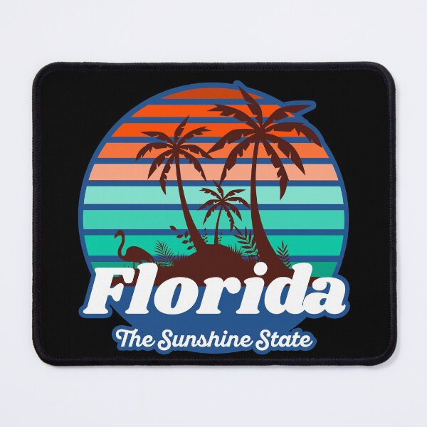 Item preview, Florida The Sunshine State. Florida Beach Palm Tree Flamingo Silhouette designed and sold by PrintNJoy.