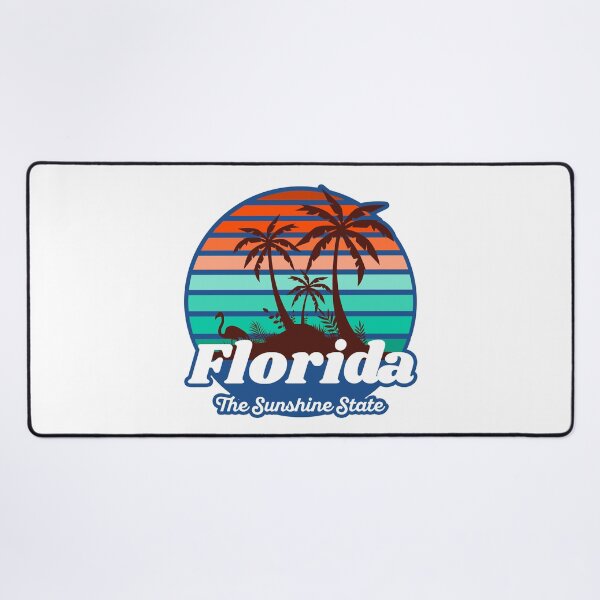 Item preview, Florida The Sunshine State. Florida Beach Palm Tree Flamingo Silhouette designed and sold by PrintNJoy.