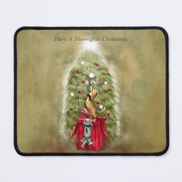 Item preview, Cats Having A MEOWgical Christmas designed and sold by monkeypawprints.