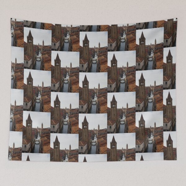 Item preview, Red Rooftops of Venice  designed and sold by Georgia Mizuleva.