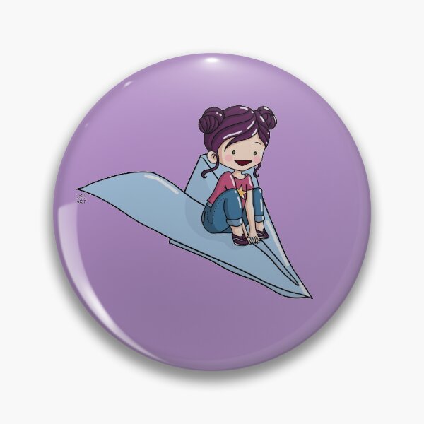 Item preview, Lula'sWorld - Viaggia, danza, ama - pins, stickers, masks designed and sold by VagoGraphicArt.