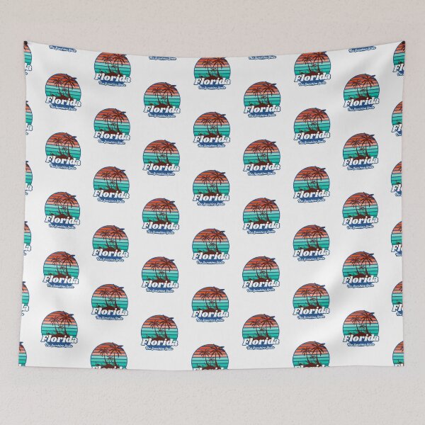 Item preview, Florida The Sunshine State. Florida Beach Palm Tree Flamingo Silhouette designed and sold by PrintNJoy.