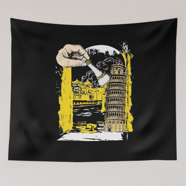 Item preview, Chess chess set chess player Pisa leaning tower fantasy graphic designed and sold by brunsch-print.