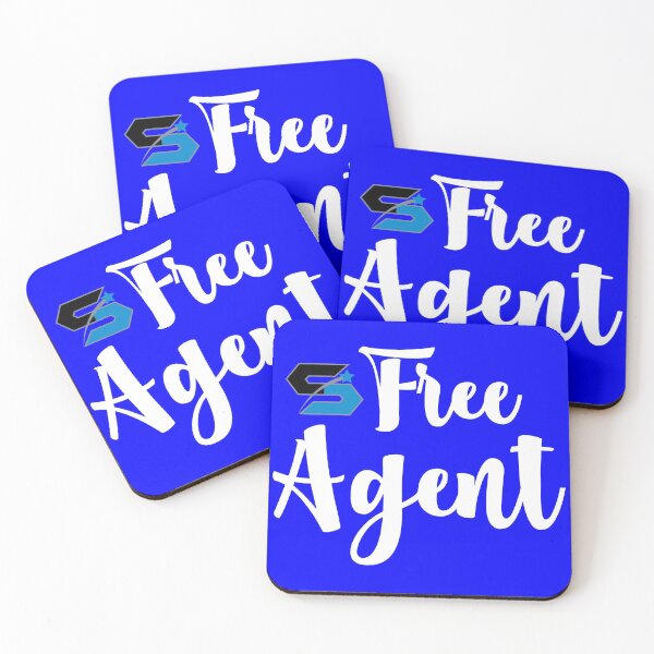Item preview, FREE AGENT (Cursive Style by Scout Ready) designed and sold by scoutready.