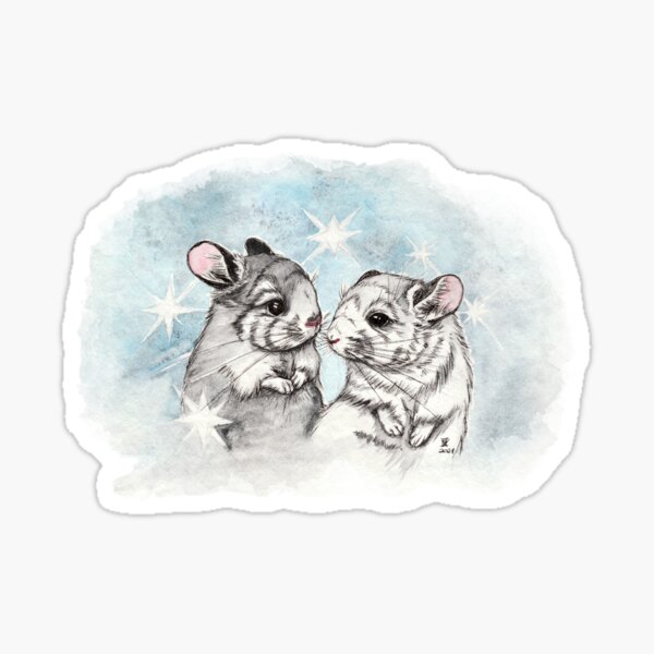 Starlight chinchilla love Sticker