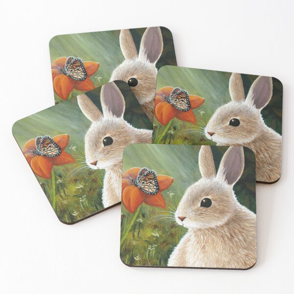 Item preview,   Rabbit 55 bunny with butterfly designed and sold by artbylucie.