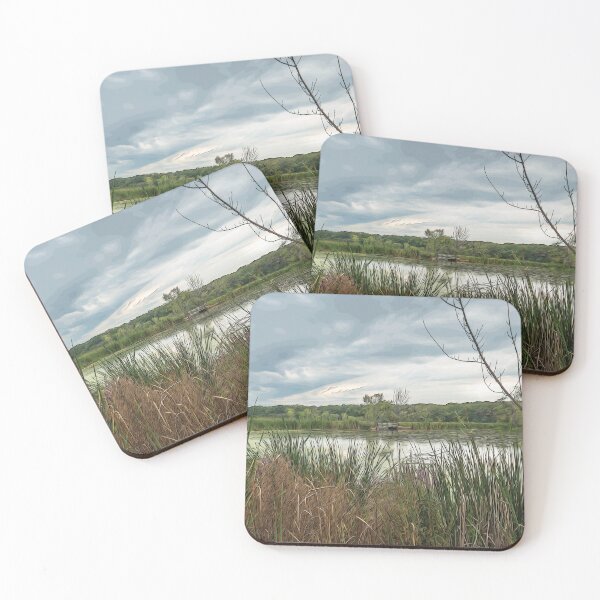 Item preview, A small lake view at the very beginning of fall season - designed and sold by FelCastro.