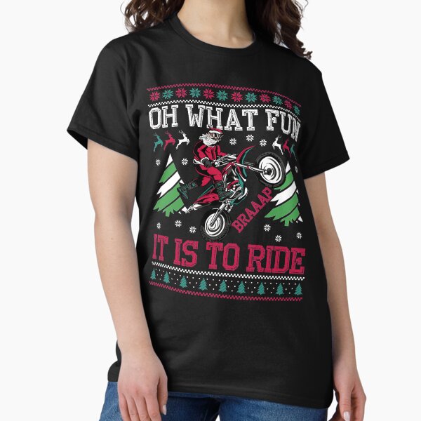 Item preview, Dirt Bike Ugly Christmas Motocross What Fun It is to Ride designed and sold by GraphifyArt.