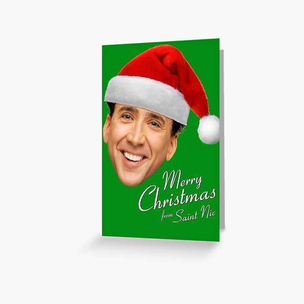 Item preview, Merry Christmas from St Nic-olas Cage designed and sold by glucern.