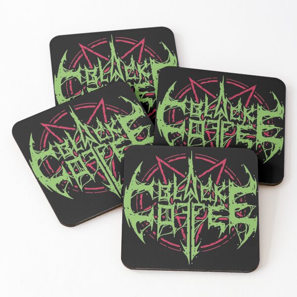 Item preview, Black metal Coffee (green and red) designed and sold by That-potatofoot.