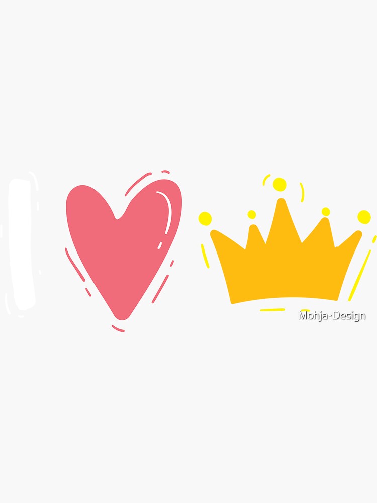 crown Sticker for Sale by I love stickers