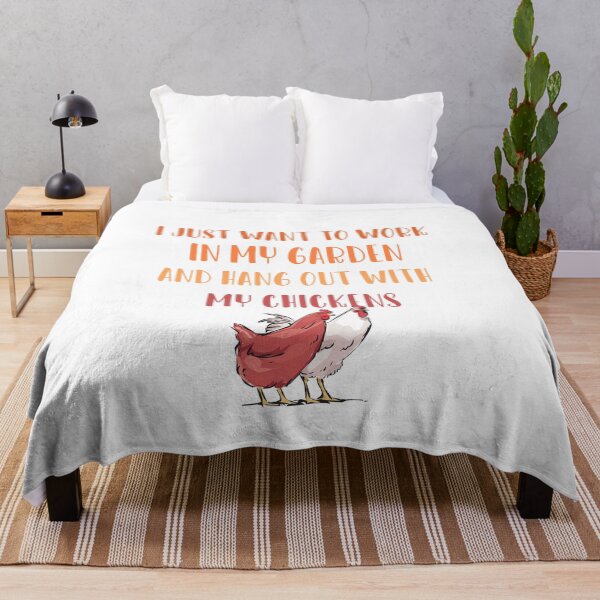 Item preview, I Just want to work in my garden and hang out with my chickens designed and sold by ErmessThiings.