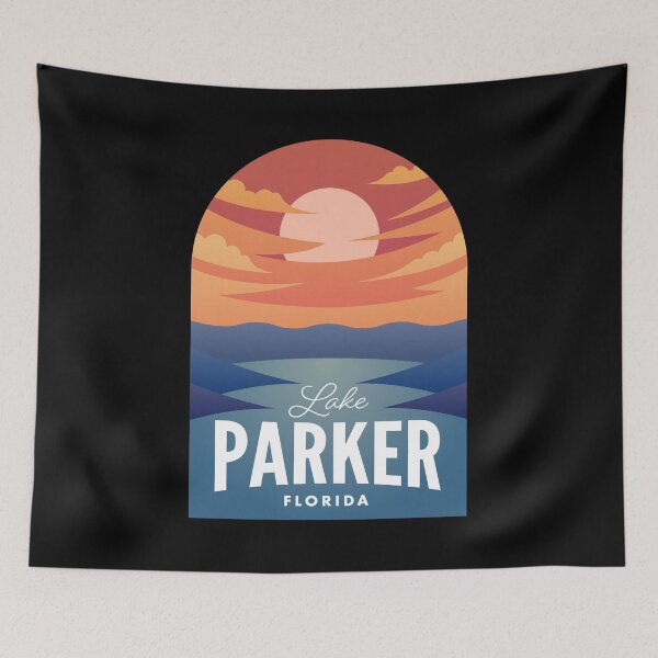 Artikelvorschau, Lake Parker FL Retro Sunset entworfen und verkauft von HalpinDesign.