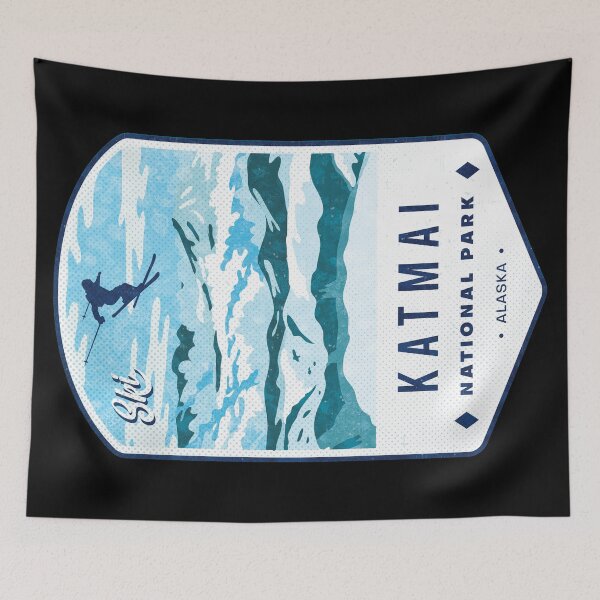 Item preview, Ski Katmai National Park Alaska designed and sold by JordanHolmes.