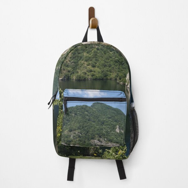 Item preview, Hot Summer Limestone Cliffs - a Mountain Lake Reflection designed and sold by Georgia Mizuleva.