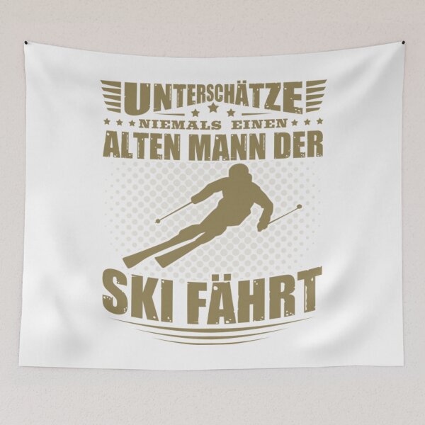 Item preview, Skifahrer Spruche T-ShirtSkifahrer Alter Mann Runder Geburtstag designed and sold by RydeNaroubra.