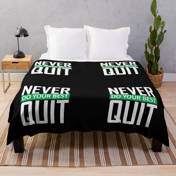 Item preview, Never Do Your Best Quit quote with a green line designed and sold by sama-stylish.