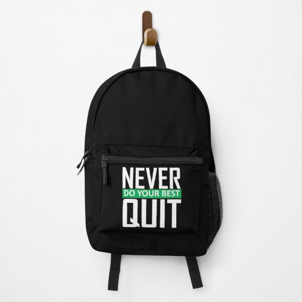 Item preview, Never Do Your Best Quit quote with a green line designed and sold by sama-stylish.