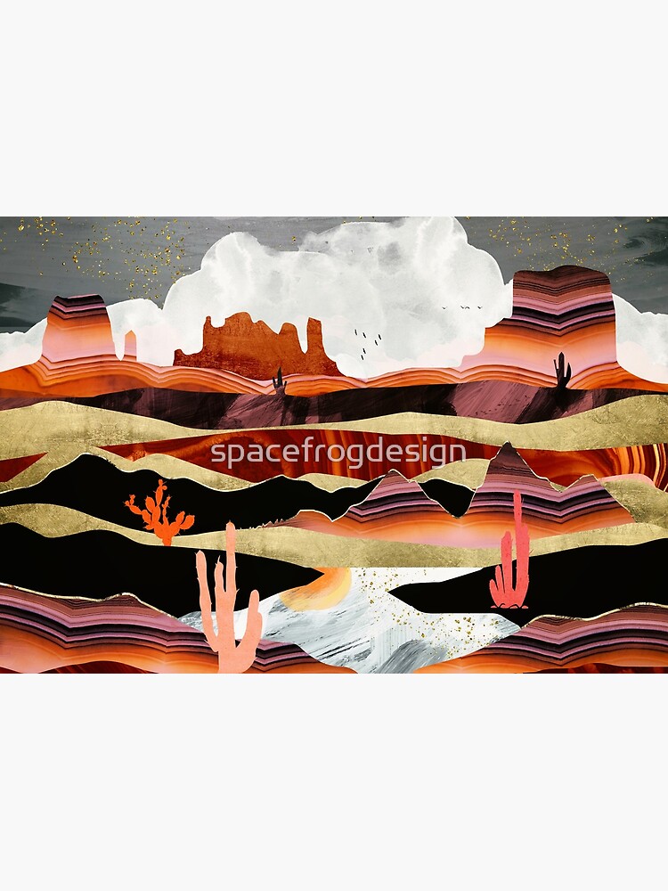 Coral Desert Lake by spacefrogdesign
