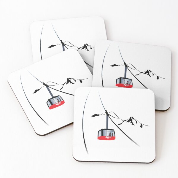 Item preview, Jackson Hole Cable car mountain leewarddesign designed and sold by leewarddesign.