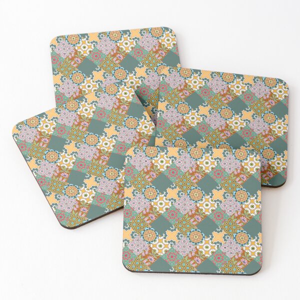Item preview, Patchwork,mosaic,flowers,azulejo,quilt,Portuguese style art designed and sold by MariaMarinova.