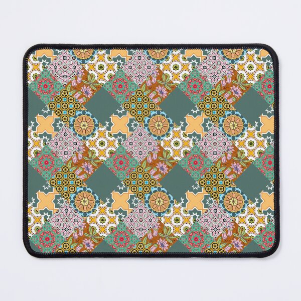 Item preview, Patchwork,mosaic,flowers,azulejo,quilt,Portuguese style art designed and sold by MariaMarinova.