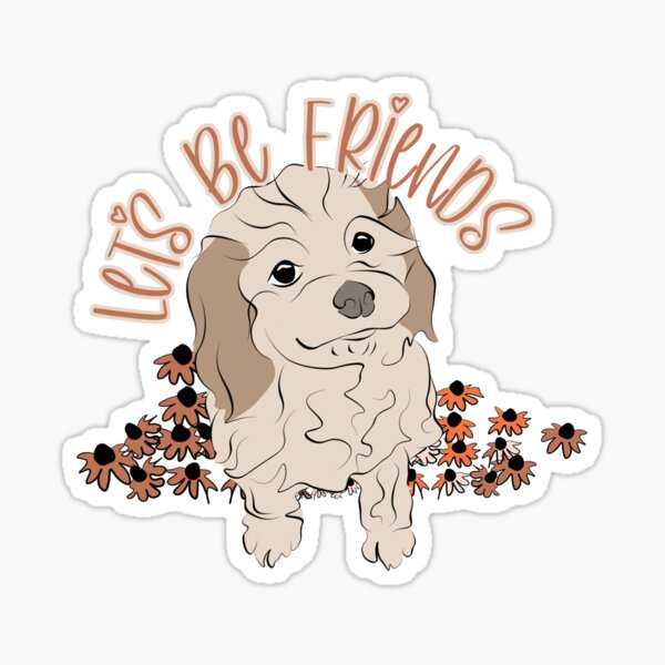 Let's Be Friends by Littleviews Sticker