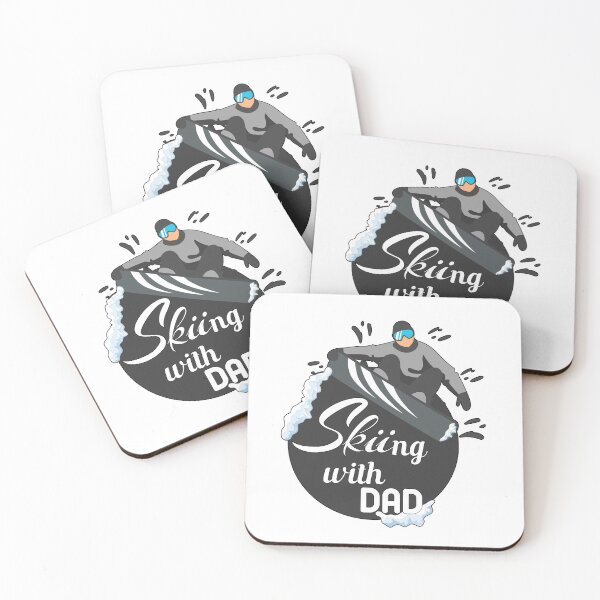 Item preview, Skiing with dad,  gray snowboarder designed and sold by Designer-amjed.